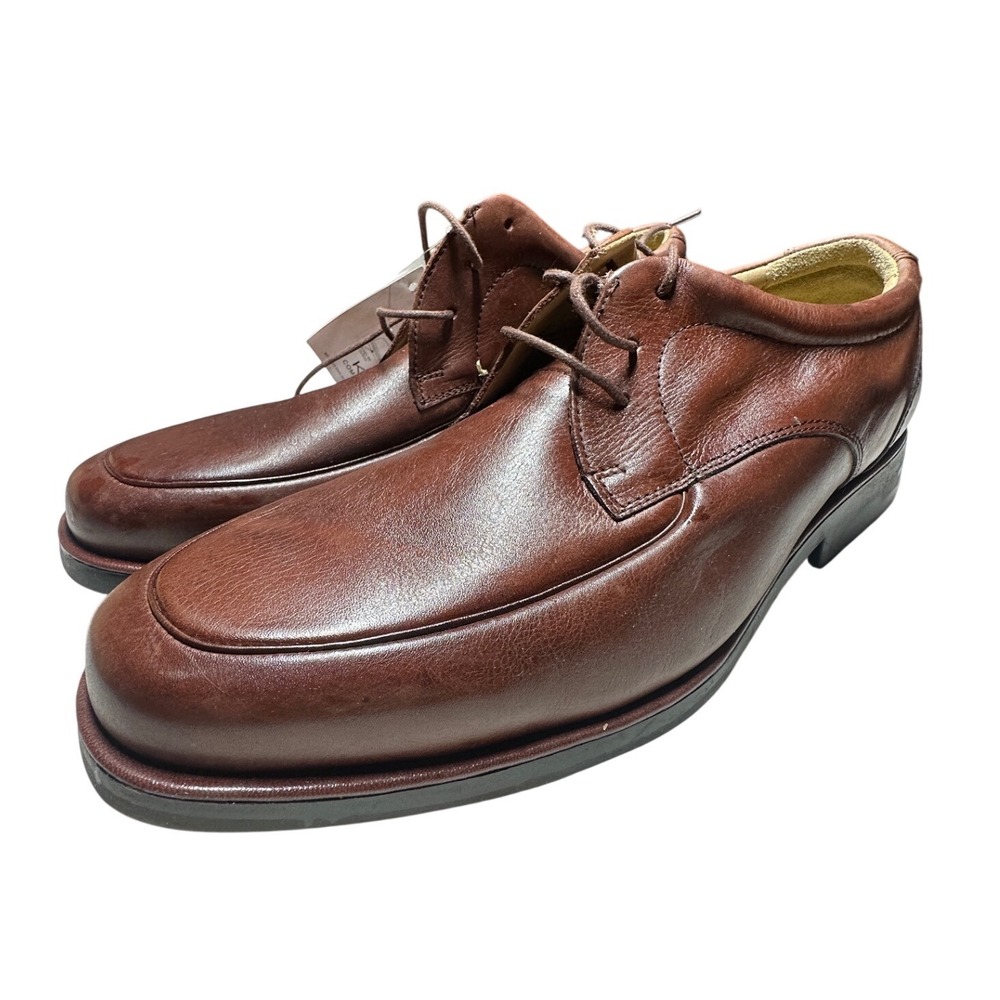 Deer Stags Arthur Mens Size 13 Brown Smooth Moc Toe Oxford Dress Shoes NWT